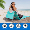 Manufacturer Beach Bed Outdoor Light Folding Waterproof Anti Sand Lightweight Foldable Pad Mat Seat With Cooler Storage Pocket