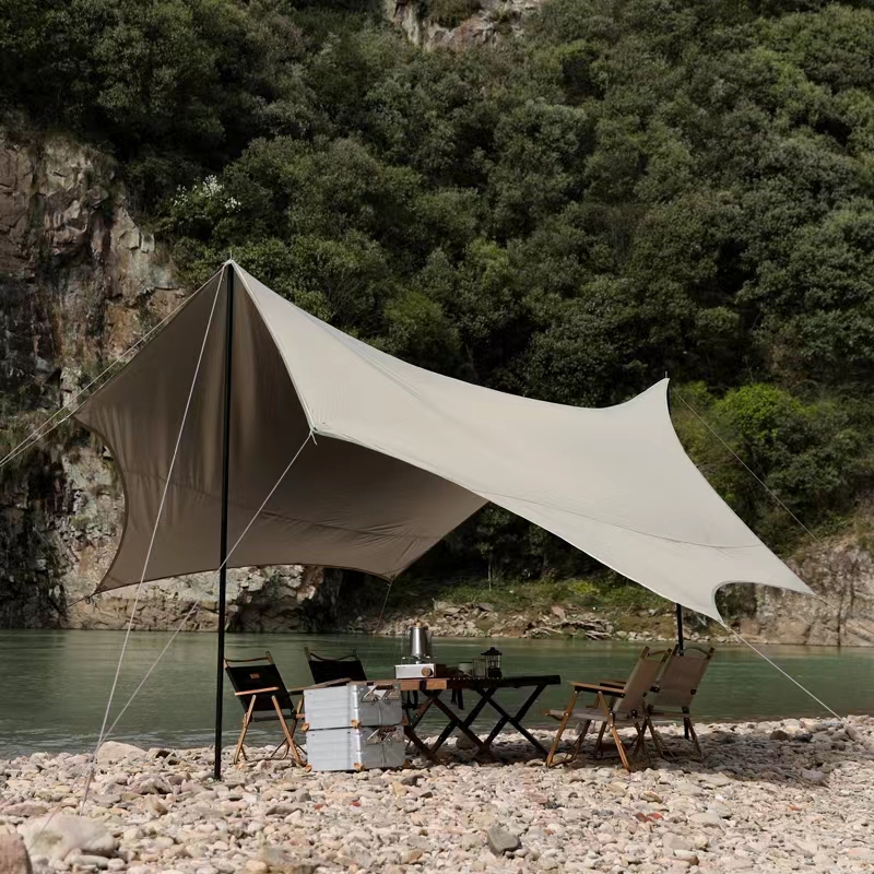 outdoor camping tent Awning waterproof canopy tarp family camping tent beach sun shade tent