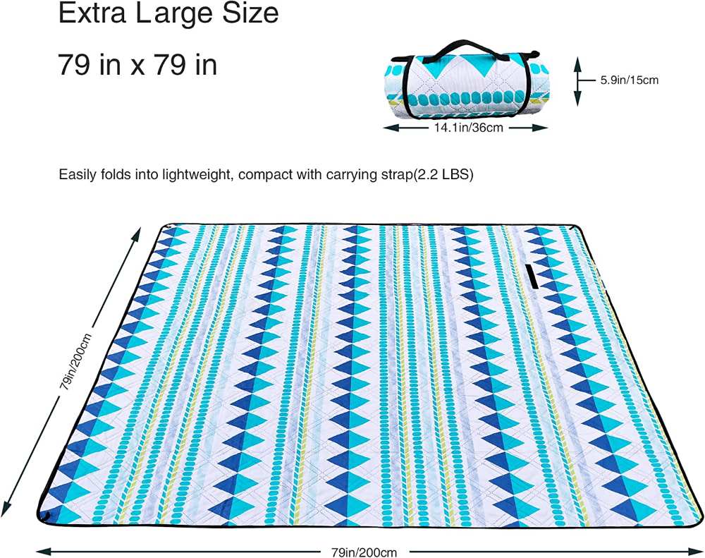 CHEER Custom picnic blanket waterproof extra large quilteds beach blanket sand proof waterproof oversized wholesale picnic mats