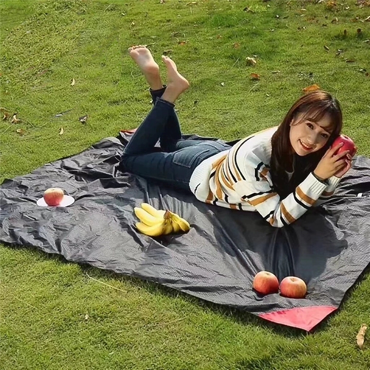mini foldable beach blanket
