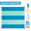 Beach Blanket Waterproof Sand-proof Beach Blanket for 2-8 People Extra Large Sandfree Beach Mat with 6 Stakes
