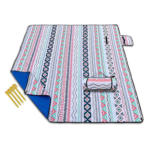 Extra Thick Picnic mat ewly designed outdoor camping picnic blanket carpet waterproof 100% polyester polar wool blanket