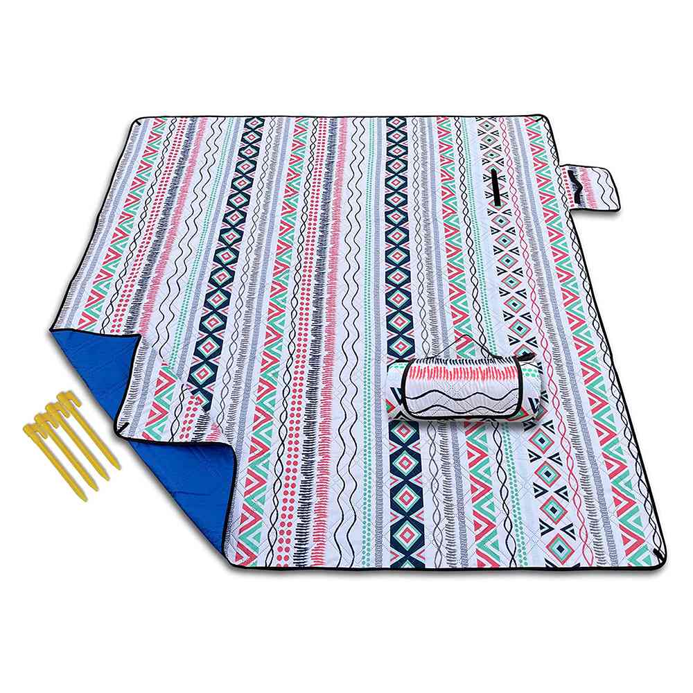 Extra Thick Picnic mat ewly designed outdoor camping picnic blanket carpet waterproof 100% polyester polar wool blanket