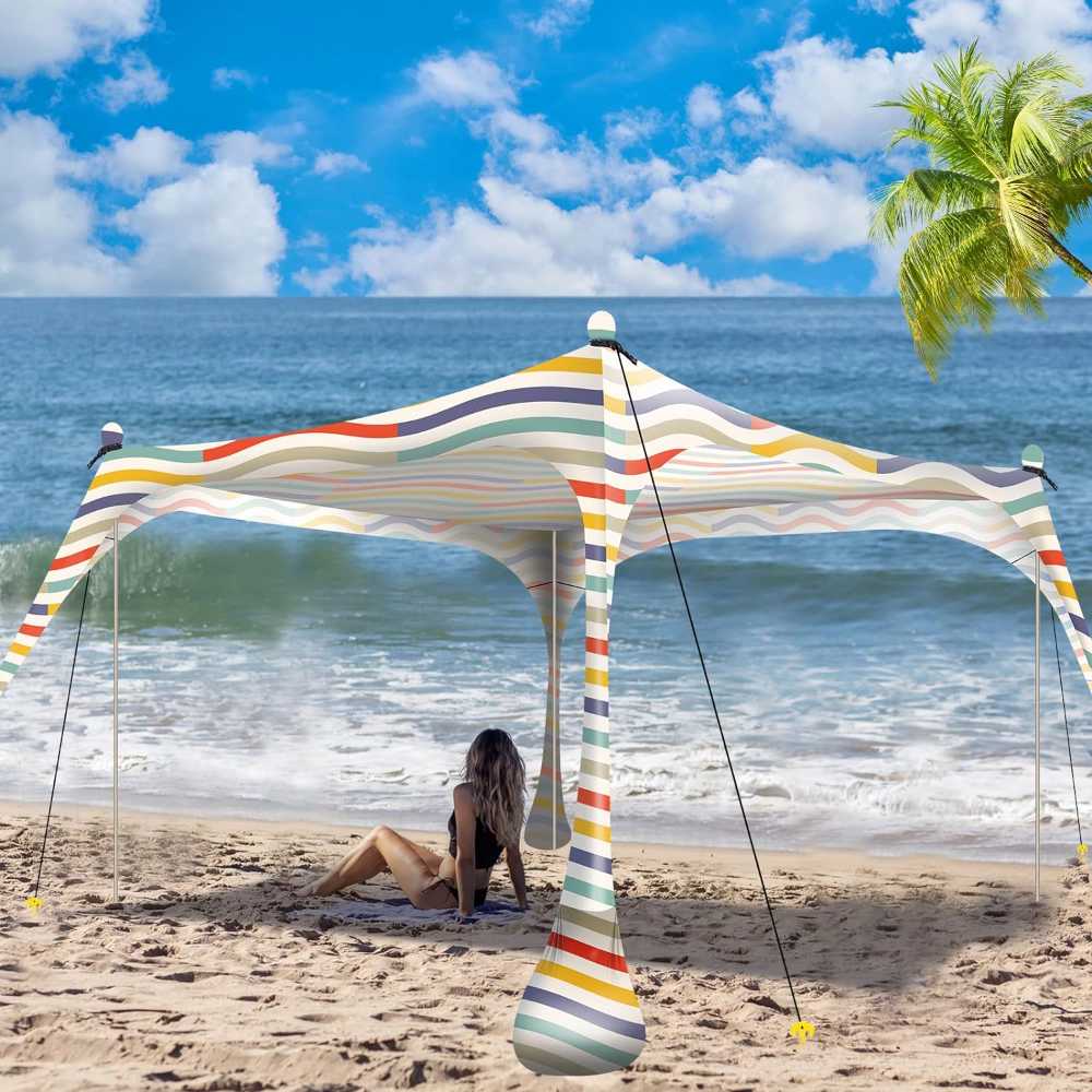 Beach Retreat Stylish Sun Shelter for Ultimate Sun Protection and Beachside Bliss