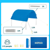 UPF50+ Beach Shade Shelter Sunshade Beach Tent Outdoor Portable Canopy Sunshade Beach Sun Shade Tent