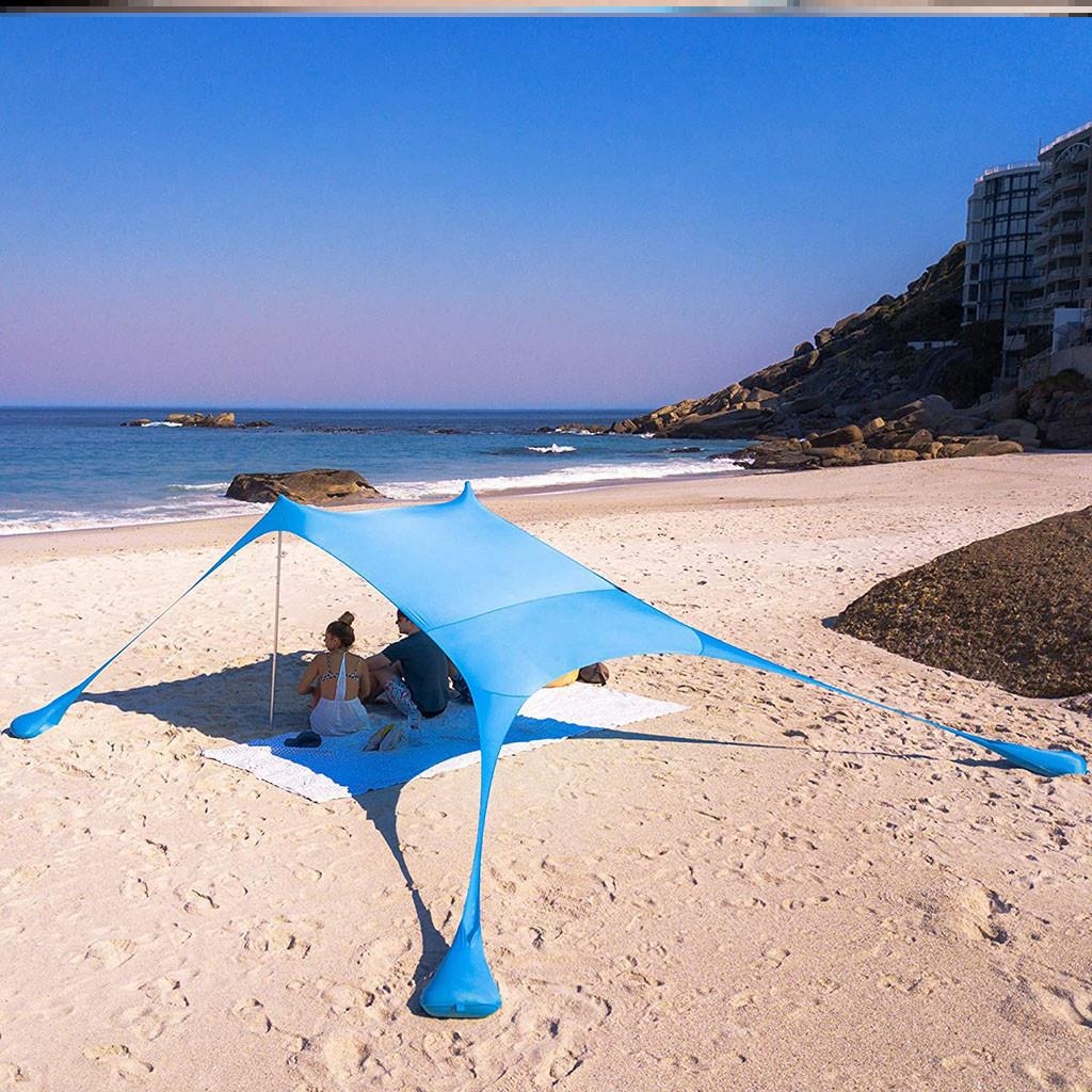  Lightweight Custom Adjustable Single Layer Portable Beach Tent 