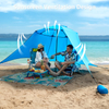 Manufactory UPF 50+ Easy Set Up Beach Canopy Tent Sun Shade,10.9x9.6 FT Portable Beach Tent Sun Shelter