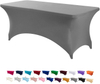 stretch table cloths for 6 ft tables Wrinkle Resistant Washable Fitted Table Cloths 