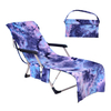 Lounge Chair Towel Cover Beach Chair Covers with 3 Pockets for Trips Beach Pool Garden Sunbathing Courtyard