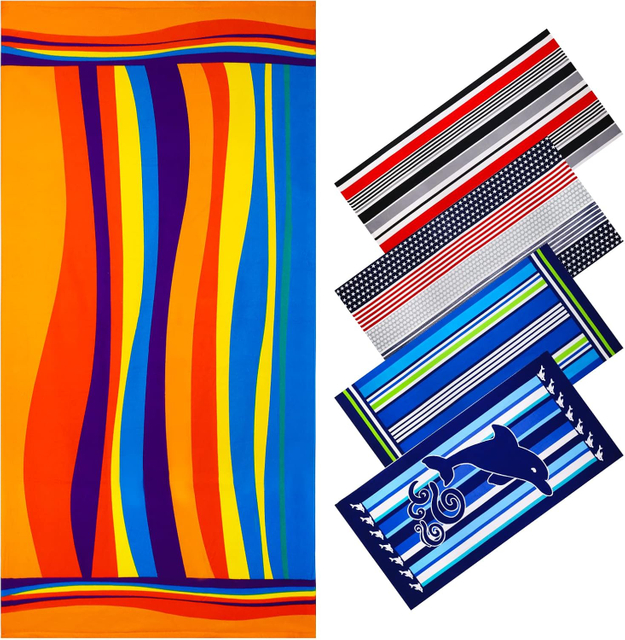  Oversized Thin Beach Towel Set, XL Extra Large Big Soft Clearance Pool Swim Travel Towels Blanket for Women 