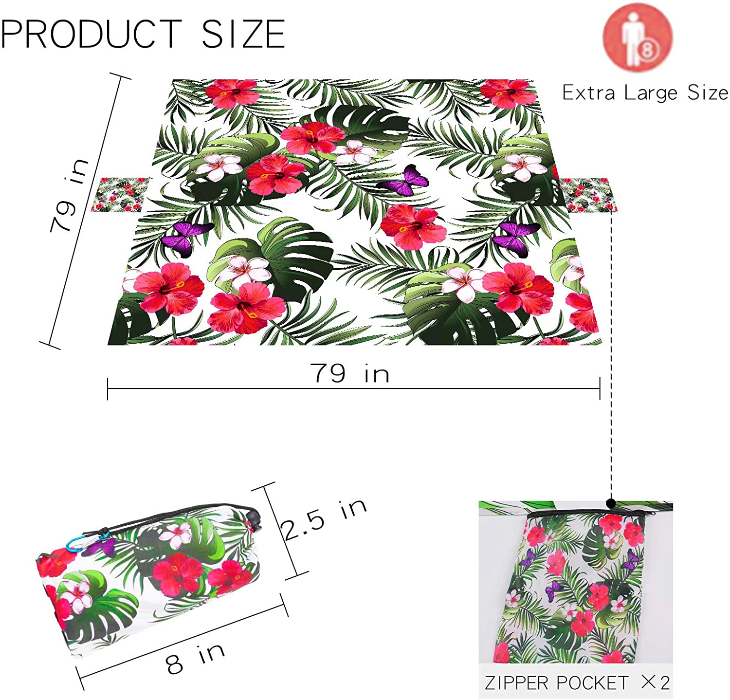 Custom Printed Waterproof Camping Blanket Picnic Mat Sand Free Beach Blanket