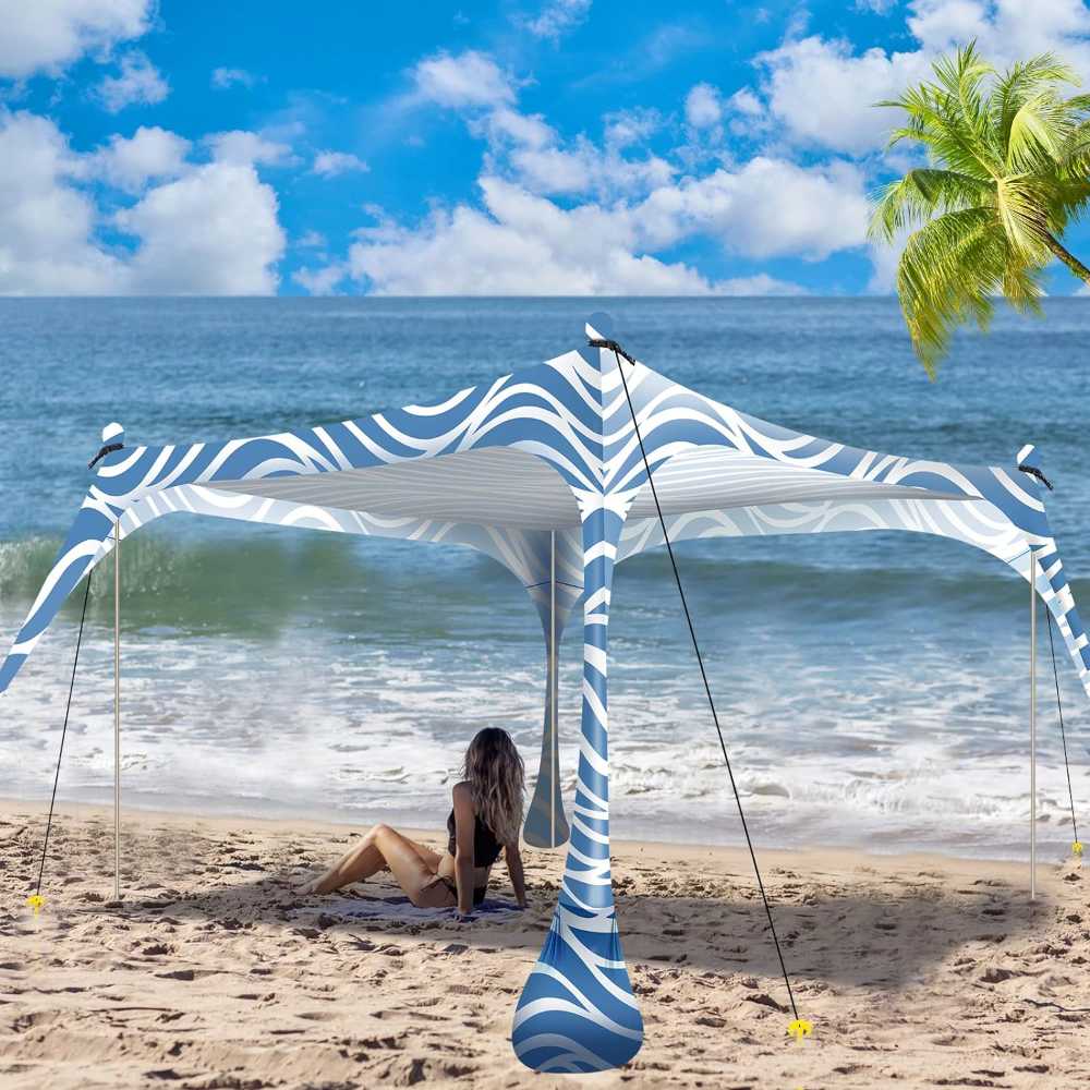 Beach Retreat Stylish Sun Shelter for Ultimate Sun Protection and Beachside Bliss