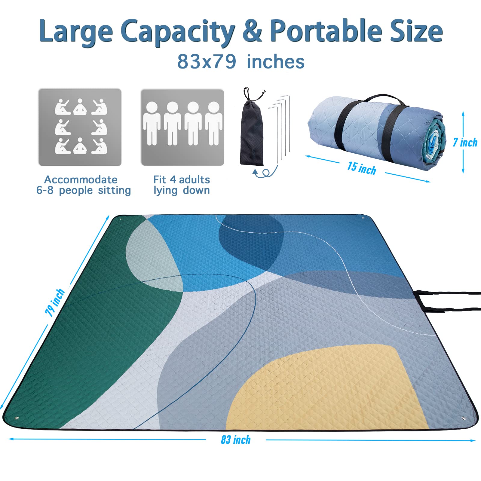 picnic blankets size