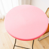 Round Table Cloth Cover, Elastic Fitted Flannel Backed Vinyl Tablecloths for 36"-44" Round Tables