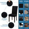 Covers Set of 6, Removable Washable Chair Covers for Dining Chairs