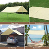 210T Portable Camping Outdoor Summer Shade Fly Rain Beach Tent Tarp Sun Shelter