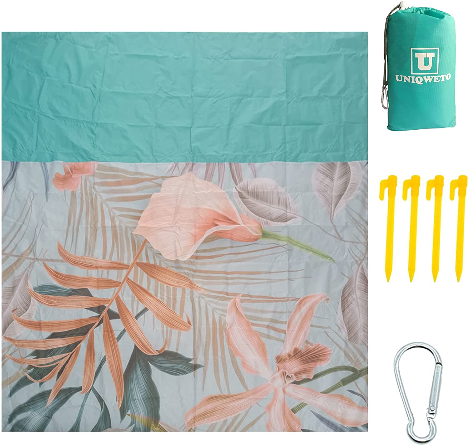 Custom Printed Waterproof Camping Blanket Picnic Mat Sand Free Beach Blanket