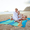 Beach Blanket Waterproof Sand-proof Beach Blanket for 2-8 People Extra Large Sandfree Beach Mat with 6 Stakes