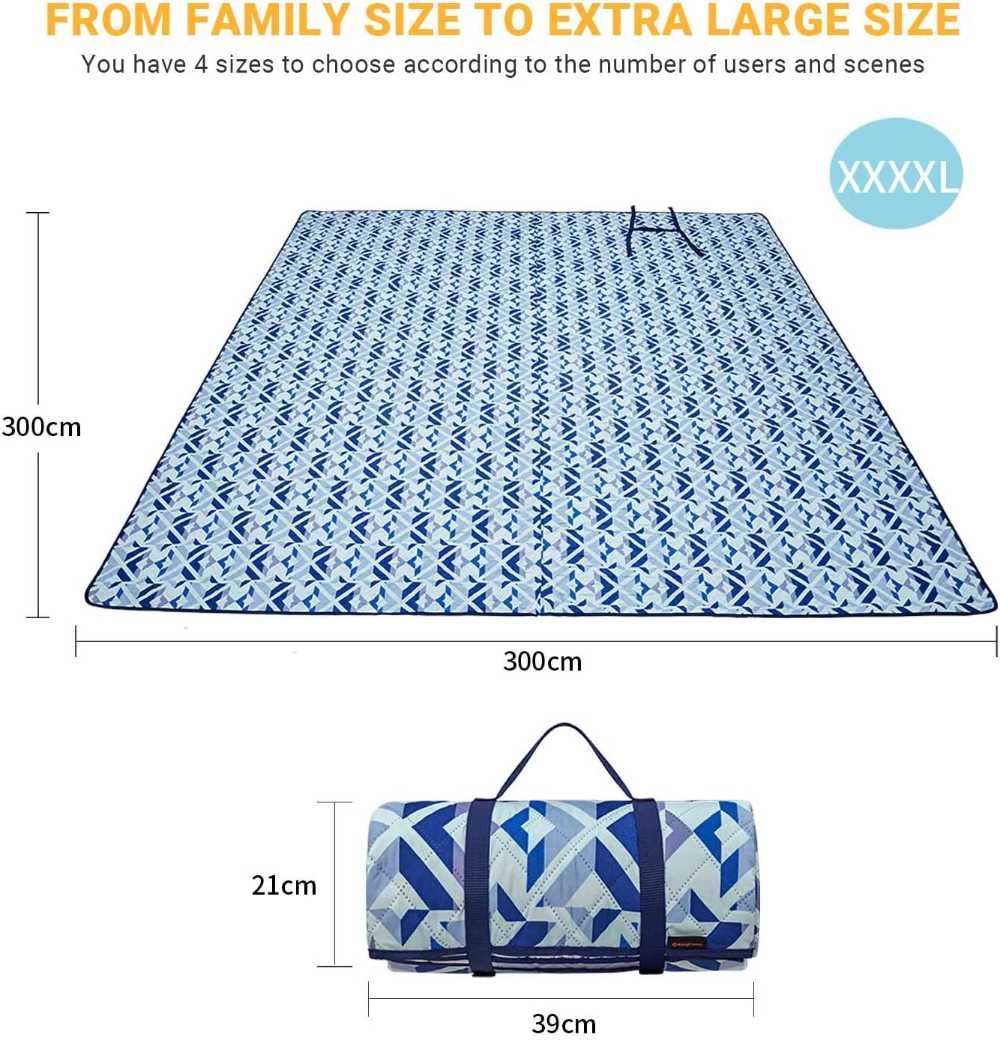 Waterphoof Picnic Blanket beach picnic blanket sand proof waterproof oversized wholesale picnic mats