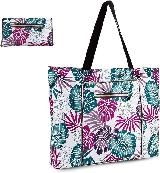 Large Foldable Tote Bag With Zipper Waterproof Sandproof Beach Bags Women Handbag Travel Shopping bag