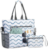 Beach Bag, Waterproof Sandproof Beach Tote Bag, Large Capacity Foldable Beach Bags for Women
