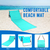 Manufacturer Beach Bed Outdoor Light Folding Waterproof Anti Sand Lightweight Foldable Pad Mat Seat With Cooler Storage Pocket