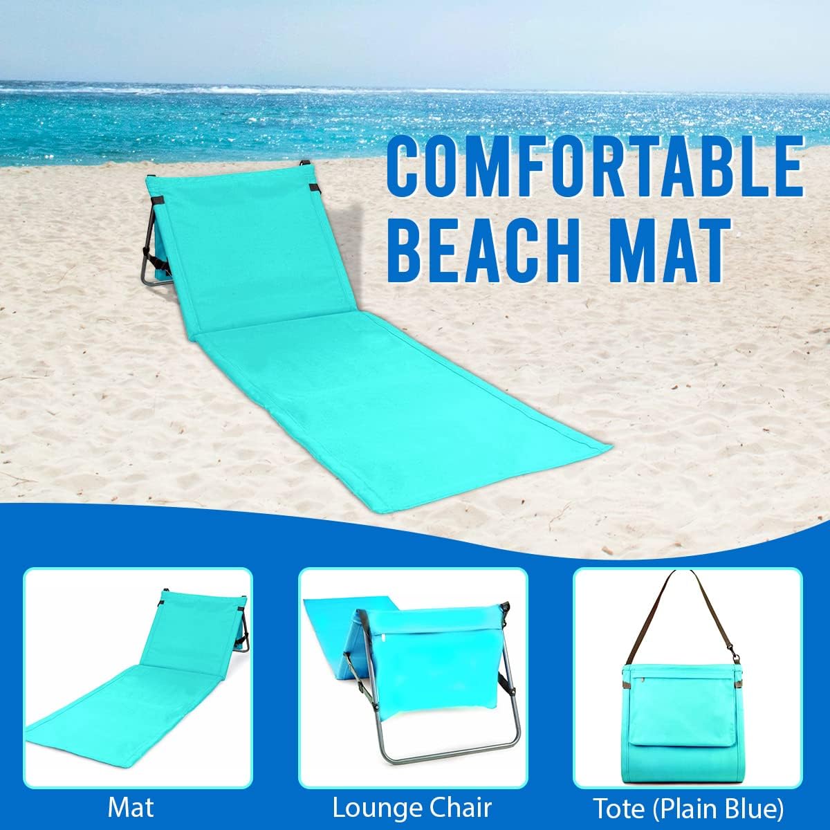 Manufacturer Beach Bed Outdoor Light Folding Waterproof Anti Sand Lightweight Foldable Pad Mat Seat With Cooler Storage Pocket