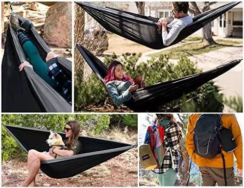 Factory Wholesale Custom Double & Single Travel Camping Hammock Lightweight Portable Outdoor Hammocks