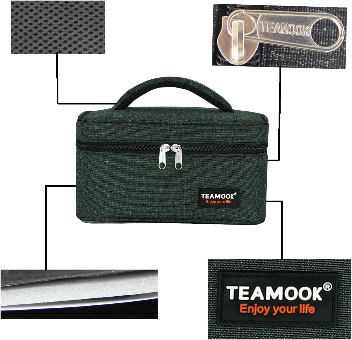 High Quality Aluminum Film Thermal Portable Insulated Cooler Lunch Box Bag