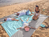 Custom Color Logo Outdoor Picnic Water-Proof Pocket Beach Blanket Sand Free Camping Mat for Girls and Boys