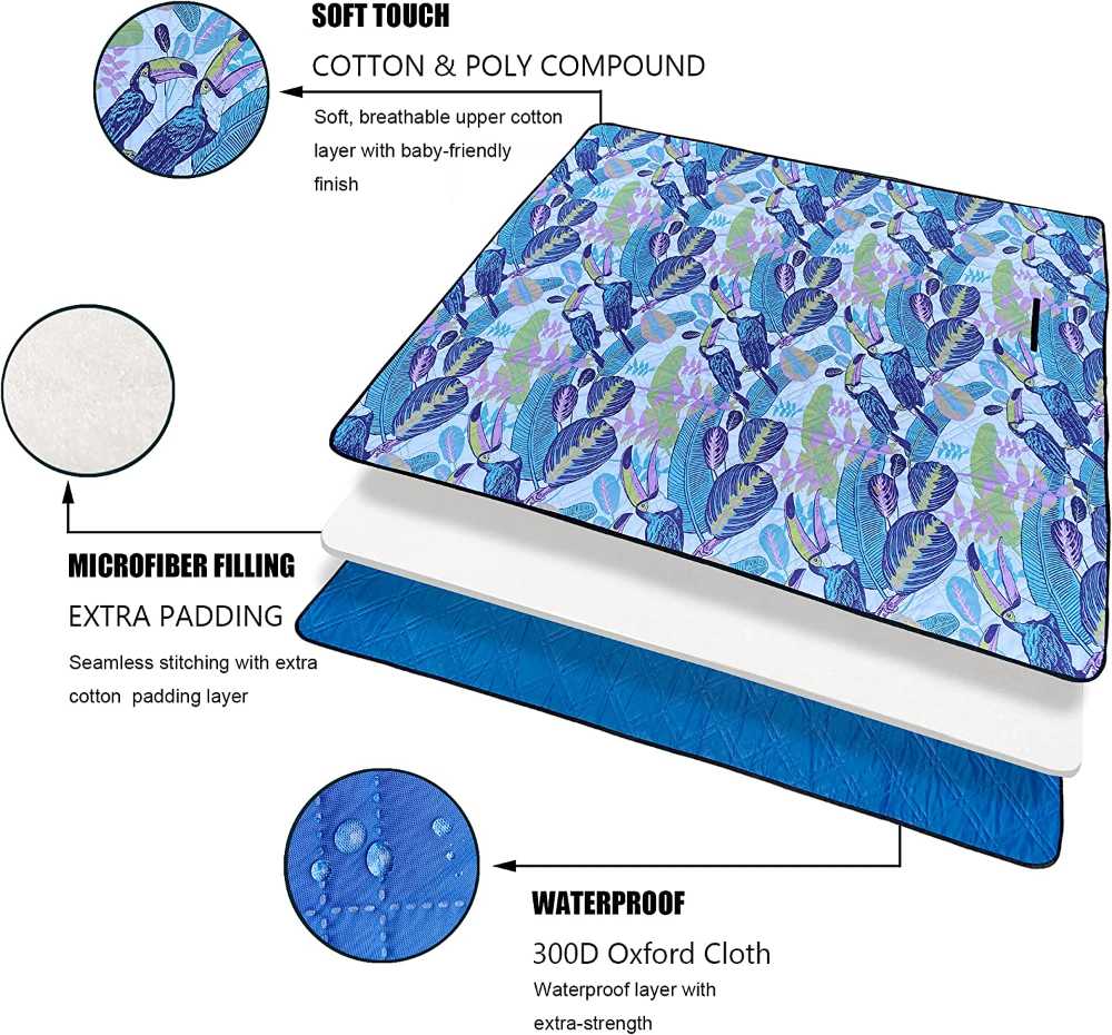 Waterproof backing Large Camping Mat for Picnic