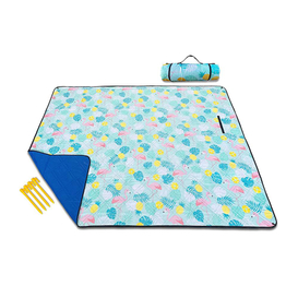 Portable Sand Free Reversive Use Picnic Blanket Waterproof Beach Mat Camping Custom Durable Sand Proof picnic Blanket