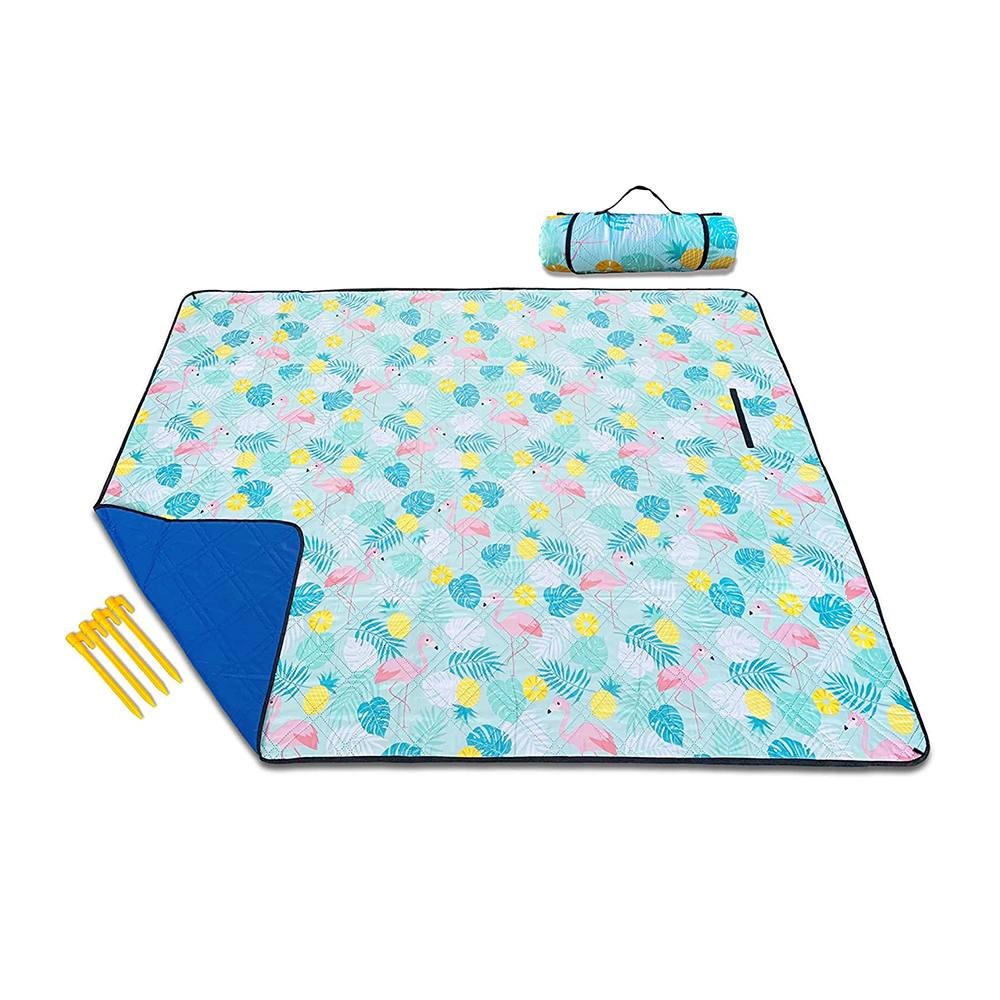 Portable Sand Free Reversive Use Picnic Blanket Waterproof Beach Mat Camping Custom Durable Sand Proof picnic Blanket