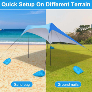 Sunshade and Sunscreen Oasis Your Perfect Retreat on the Sande Beachside Haven Beach Tent Sun Shade Shelter