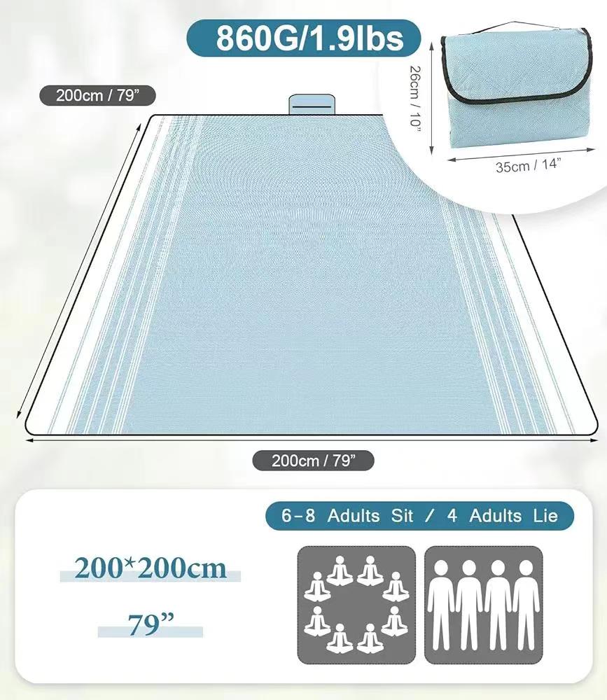 PROMOTIONAL Waterproof Sand proof Compact Picnic Blankets