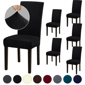 Covers Set of 6, Removable Washable Chair Covers for Dining Chairs