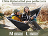 Factory Wholesale Custom Double & Single Travel Camping Hammock Lightweight Portable Outdoor Hammocks