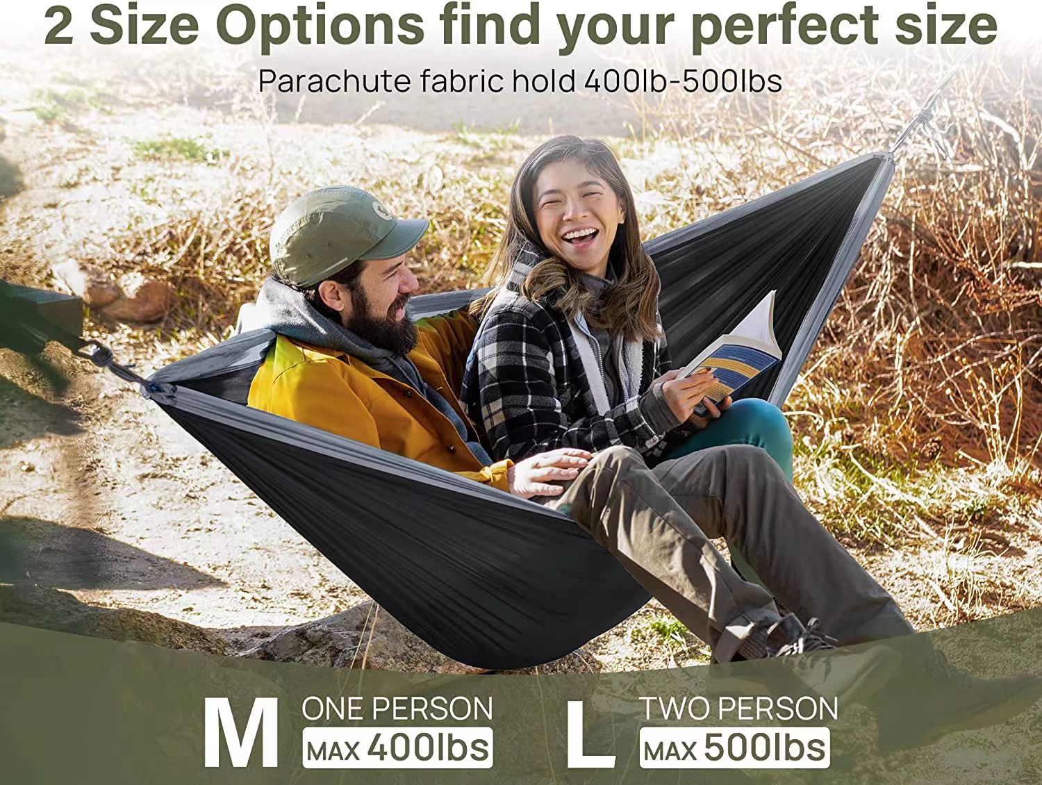 Factory Wholesale Custom Double & Single Travel Camping Hammock Lightweight Portable Outdoor Hammocks