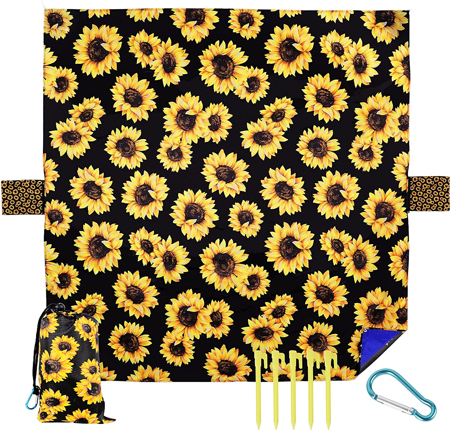 Custom Printed Waterproof Camping Blanket Picnic Mat Sand Free Beach Blanket