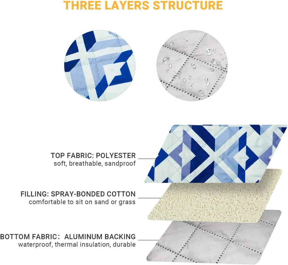 Waterphoof Picnic Blanket beach picnic blanket sand proof waterproof oversized wholesale picnic mats