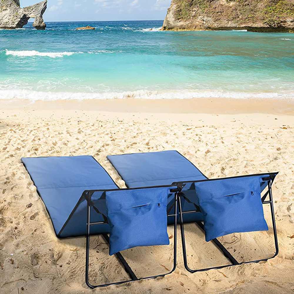 Lightweight Foldable Low Back Outdoor Leisure Camping Seat Backrest Foldable Beach Chair