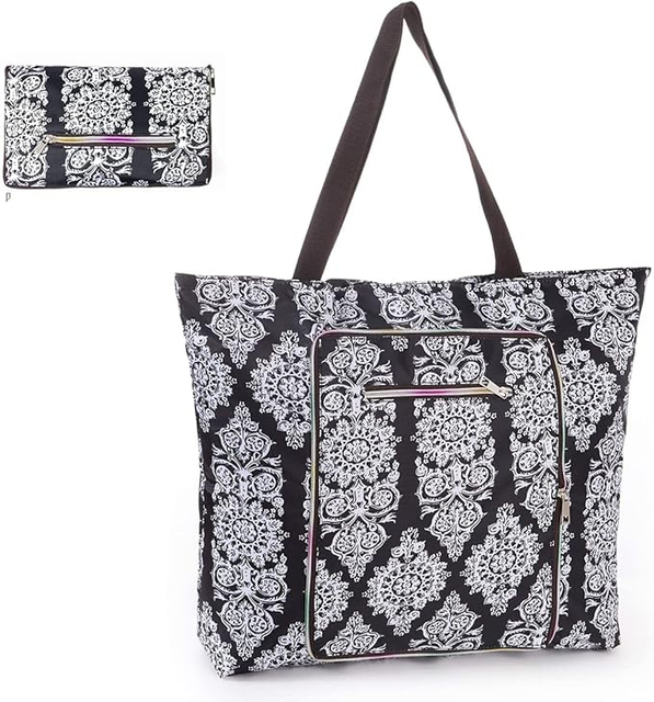 Large Foldable Tote Bag With Zipper Waterproof Sandproof Beach Bags Women Handbag Travel Shopping bag