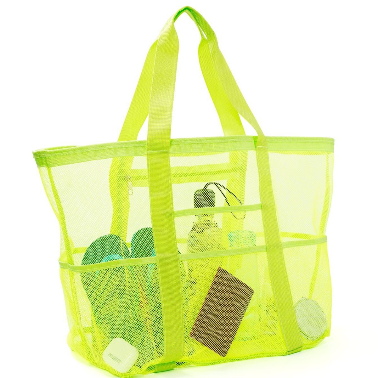 Mesh Beach Bag - Large Beach Tote Bag for Family Beach Bag for Toys & Vacation Essentials
