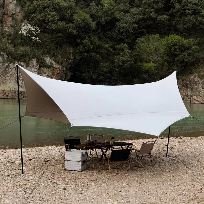 outdoor camping tent Awning waterproof canopy tarp family camping tent beach sun shade tent