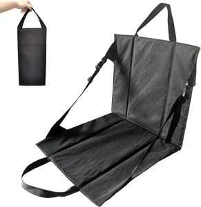Waterproof Custom easy-carry adjustable fishing boat floor seats beach chair folding padded low beach ground seat