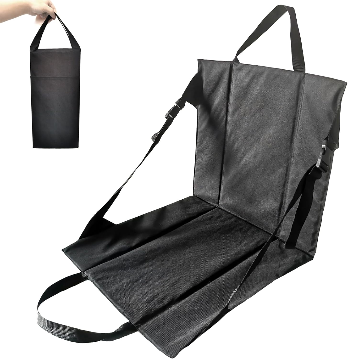 Waterproof Custom easy-carry adjustable fishing boat floor seats beach chair folding padded low beach ground seat