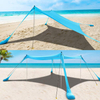 Outdoor multifunctional square Beach Tent Sun Shade Tent Portable Lightweight Foldable Camping Tent