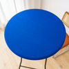 Round Table Cloth Cover, Elastic Fitted Flannel Backed Vinyl Tablecloths for 36"-44" Round Tables