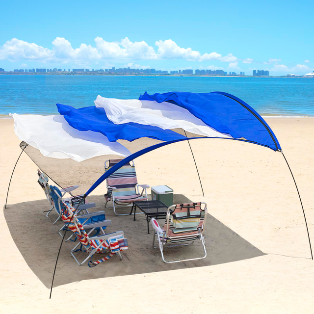 wholesale Sun Beach Shade Awning with Strong Wind Resistance, No Wind Stability Beach tent 