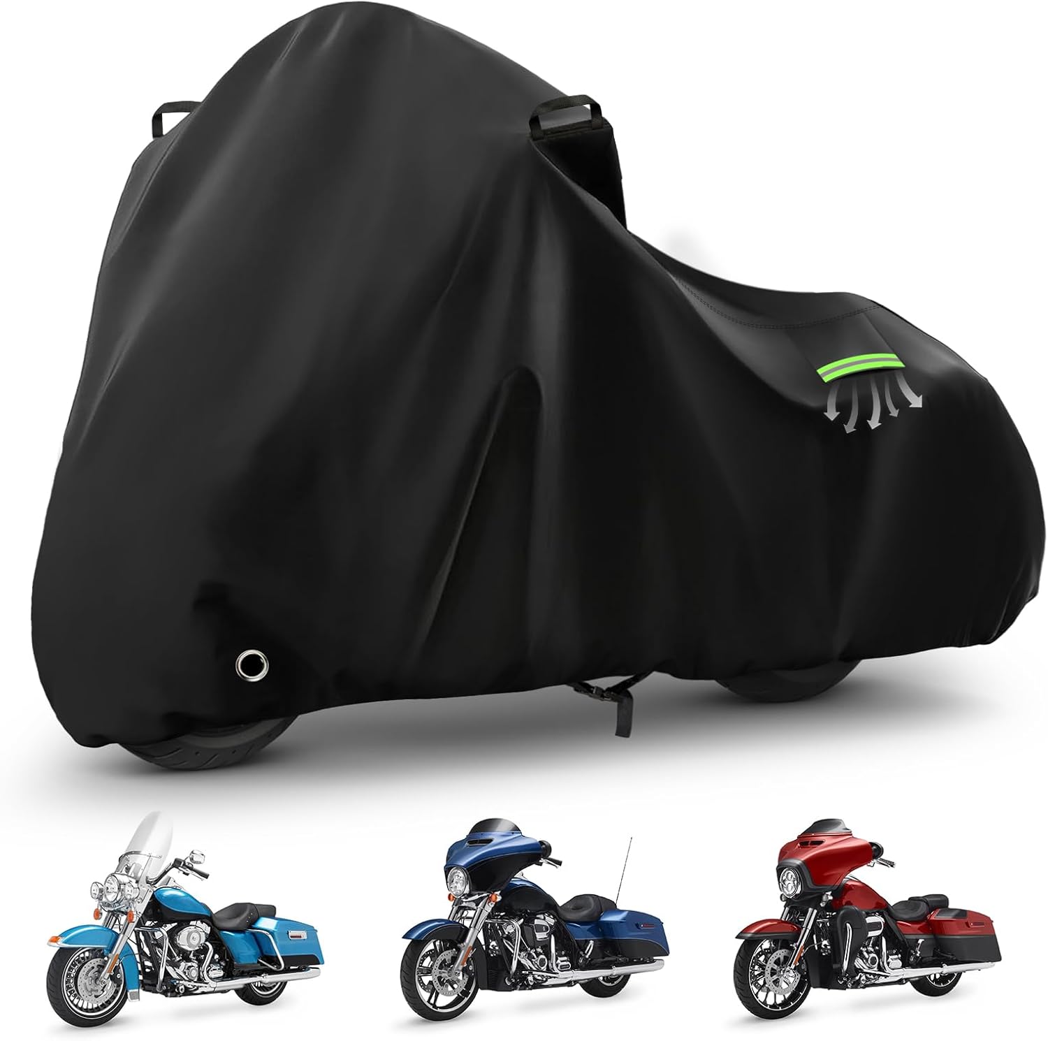 420D Oxford Cloth Road Glide Limited, Ultra Limited Motorcycle Cover for Snow Rain Dust Protection